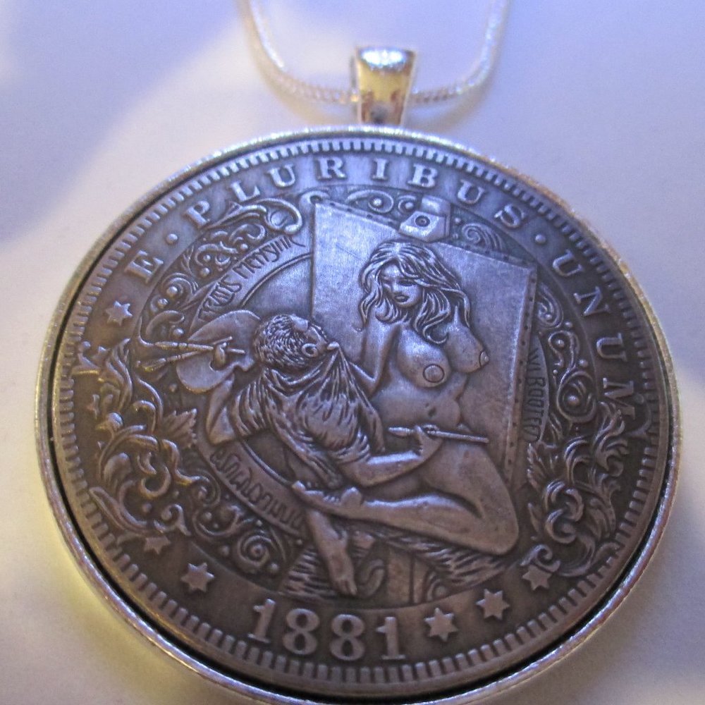 Painter Drawn Portrait Comes to Life Necklace